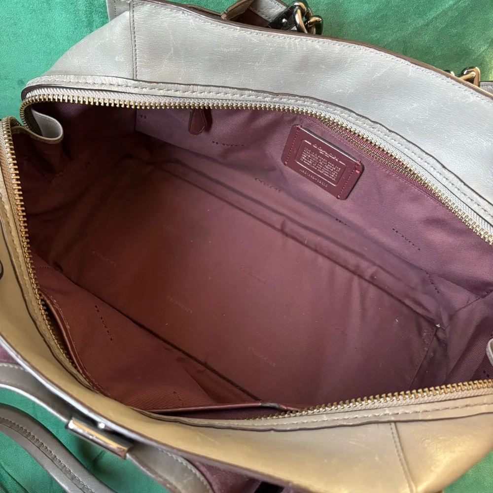 SOLD💖 Coach Dreamer 36 Suede Satchel - Picture 10 of 12